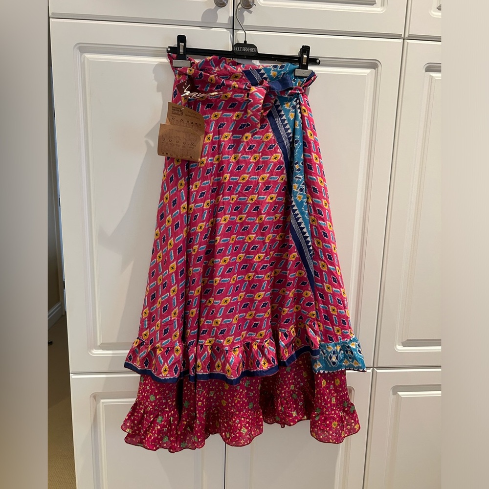 Wrap Maxi Wrap Around Skirt One Size New With Tags